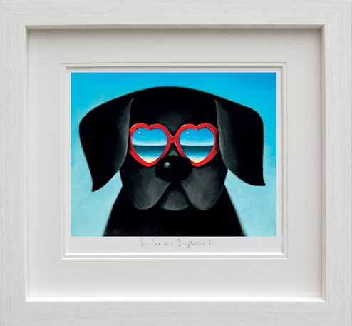 Sun Sea And Sunglasses I by Doug Hyde - Framed Limited Edition on Paper